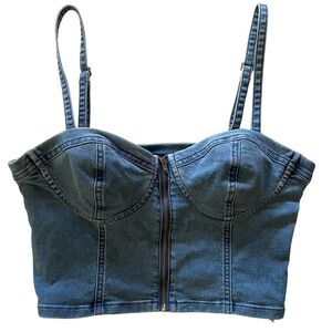 Vintage Y2K Guess Denim Bustier Top